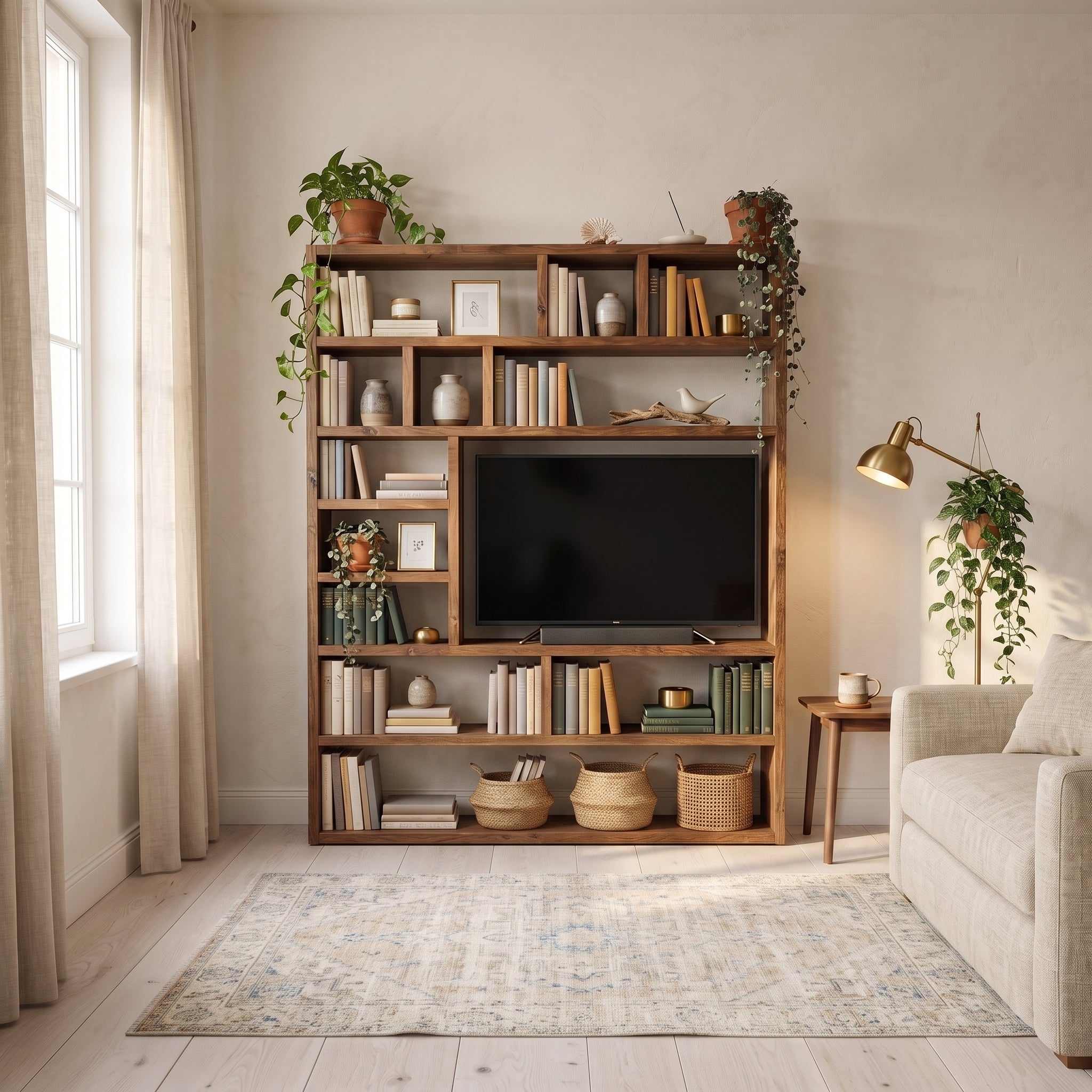 Reclaimed Wood Bookcase / Shelving Unit - bookshelf - tvoffcentrebc