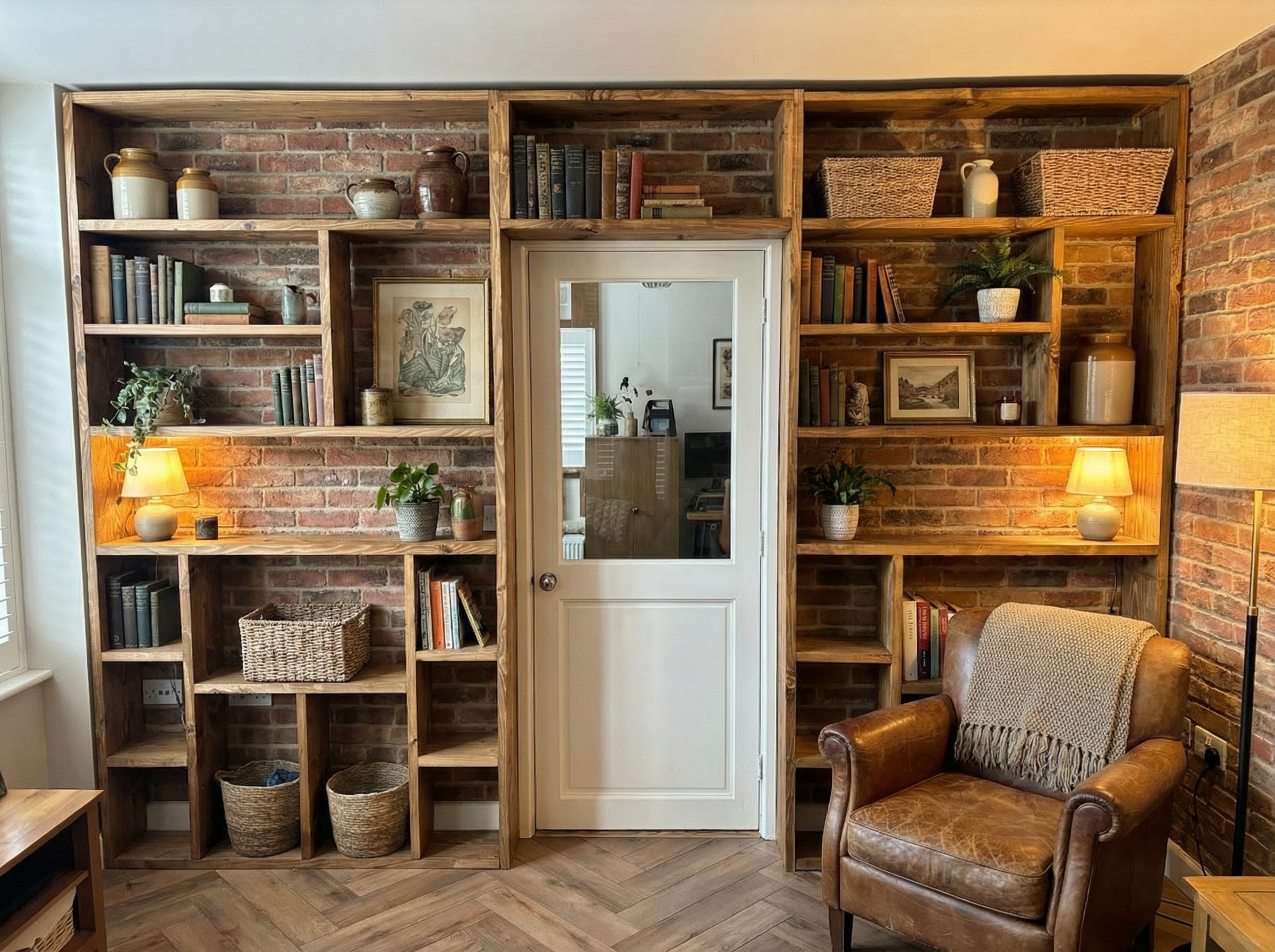 Reclaimed Wood Bookcase / Shelving Units - arounddoorbc