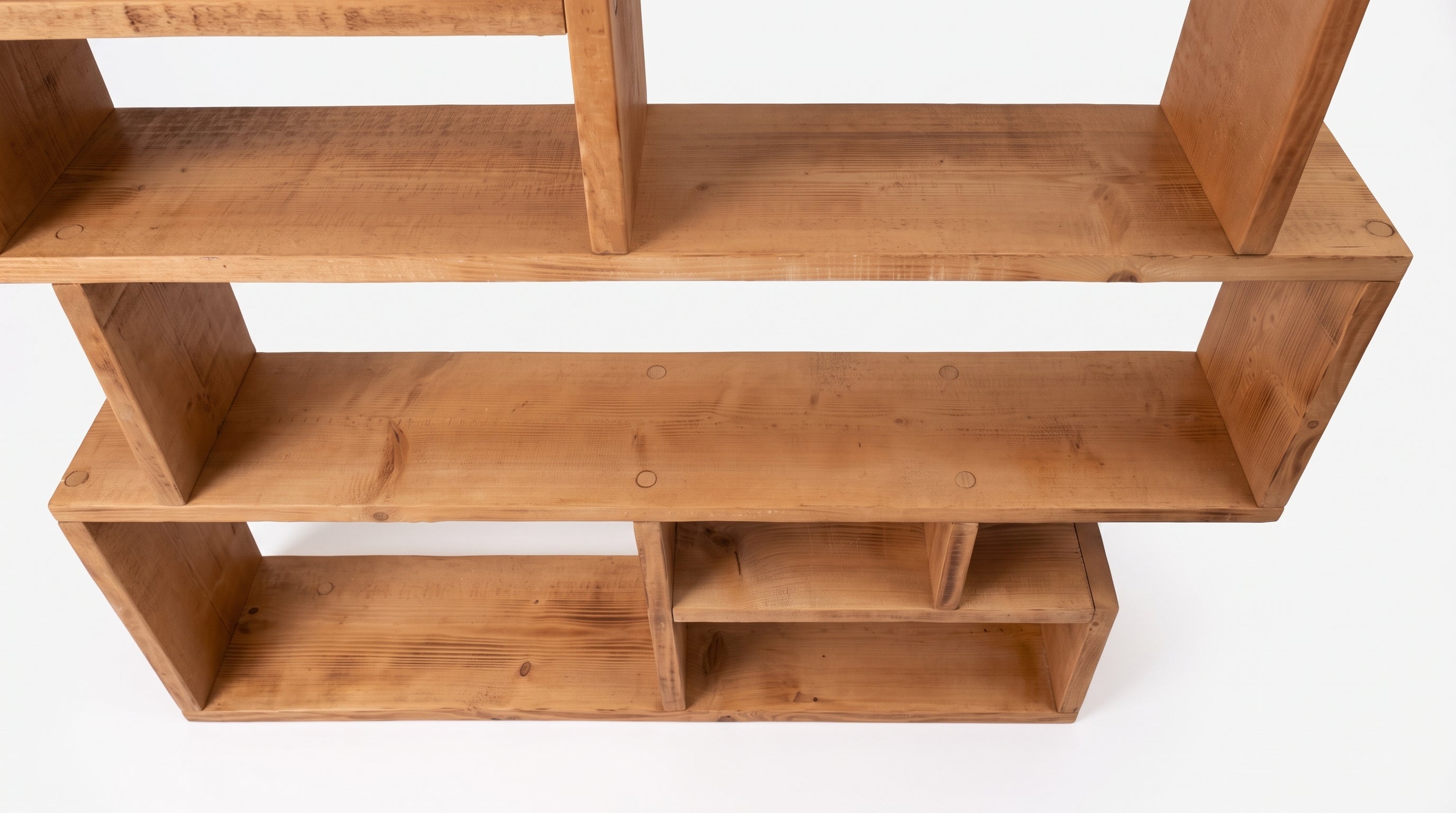 Reclaimed Wood Bookcase Flat Pack | Self Assembly Scaffold Timber Shelving Unit | Storage Boxes- Free delivery - 5 day delivery