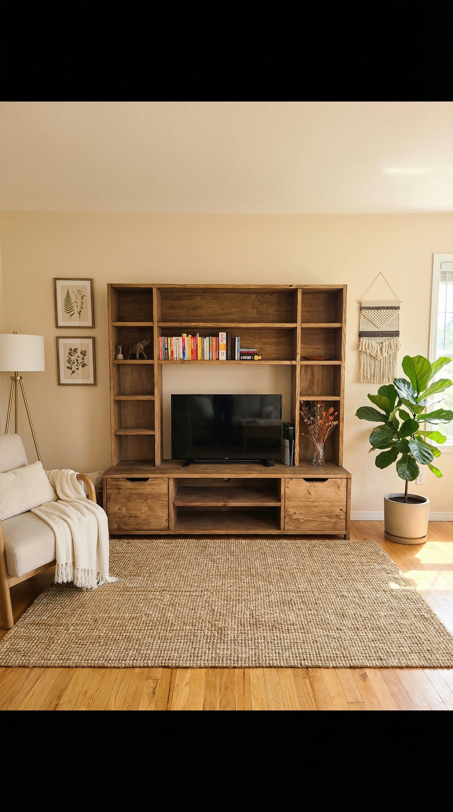 Reclaimed Wood Bookcase / Shelving Units and - entertainment center