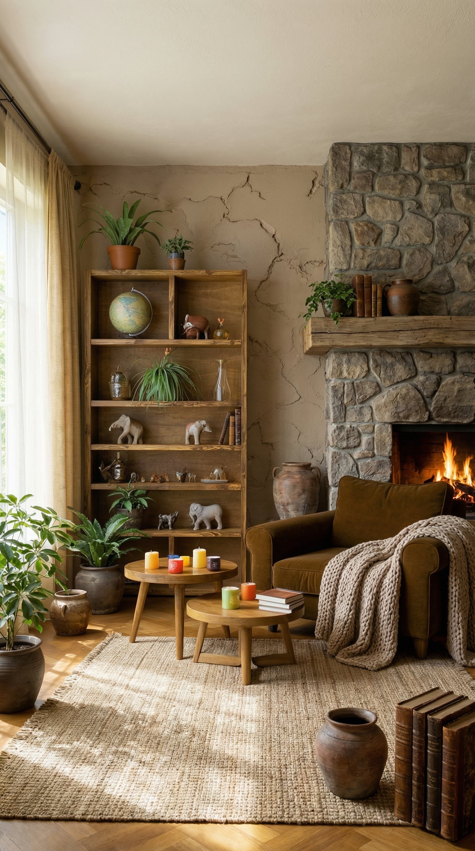 Reclaimed Wood Bookcase / Shelving Unit - scaffold furniture - narrowmixed