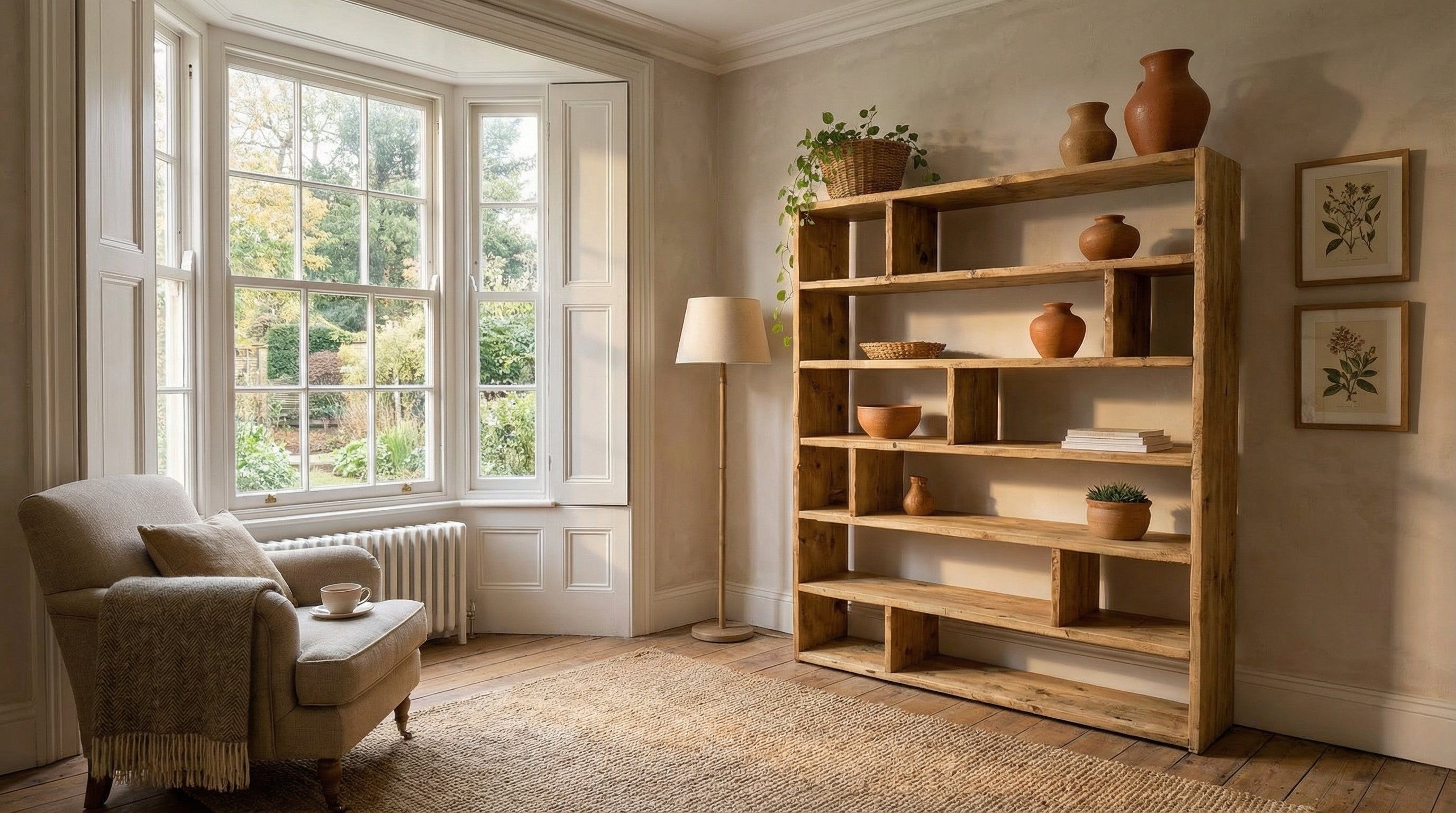 Reclaimed Wood Bookcase / Shelving Unit - scaffold furniture - straightpart