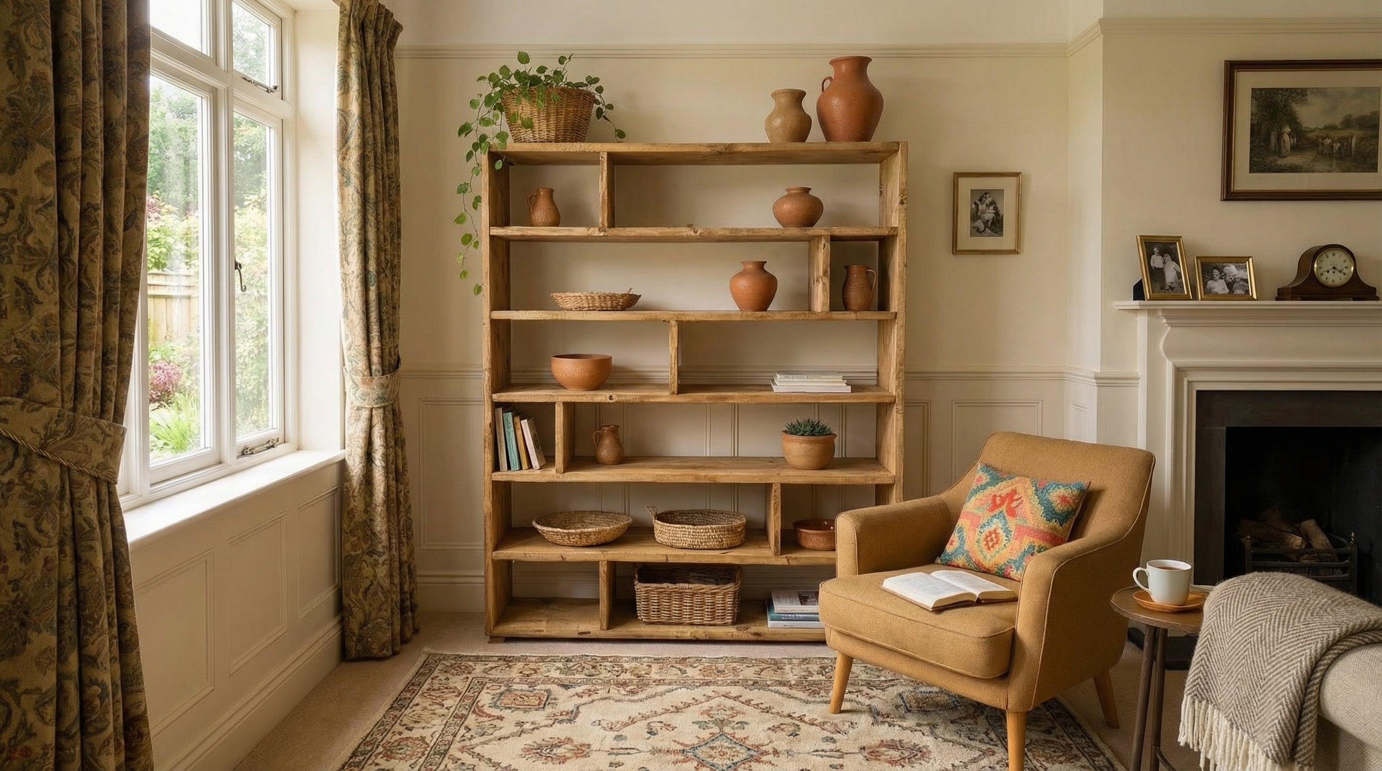 Reclaimed Wood Bookcase / Shelving Unit - scaffold furniture - straightpart
