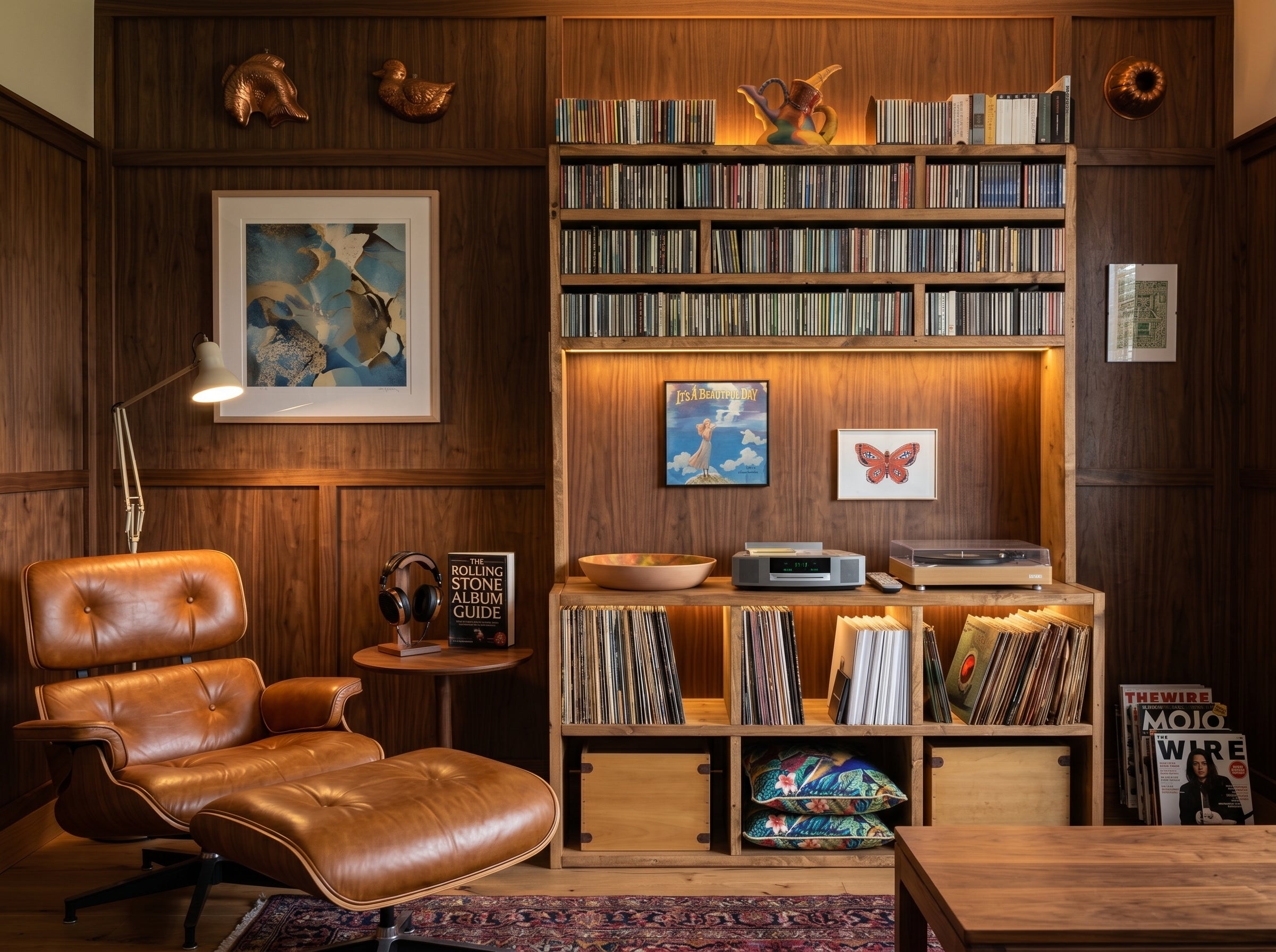 Reclaimed Wood Hifi records unit - hifi cd storage