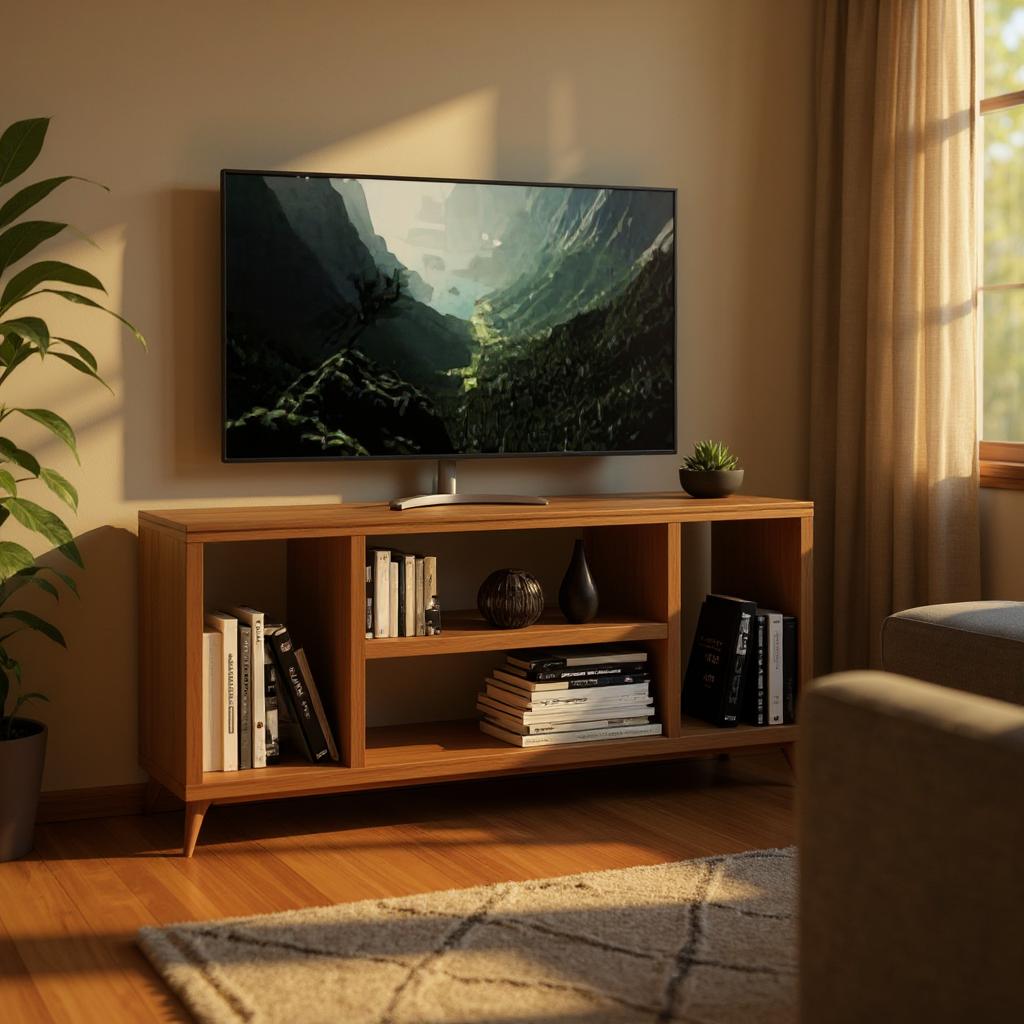 Eco-Friendly Reclaimed Wood TV/Media Console - Space-Saving Design | Handcrafted Entertainment Center