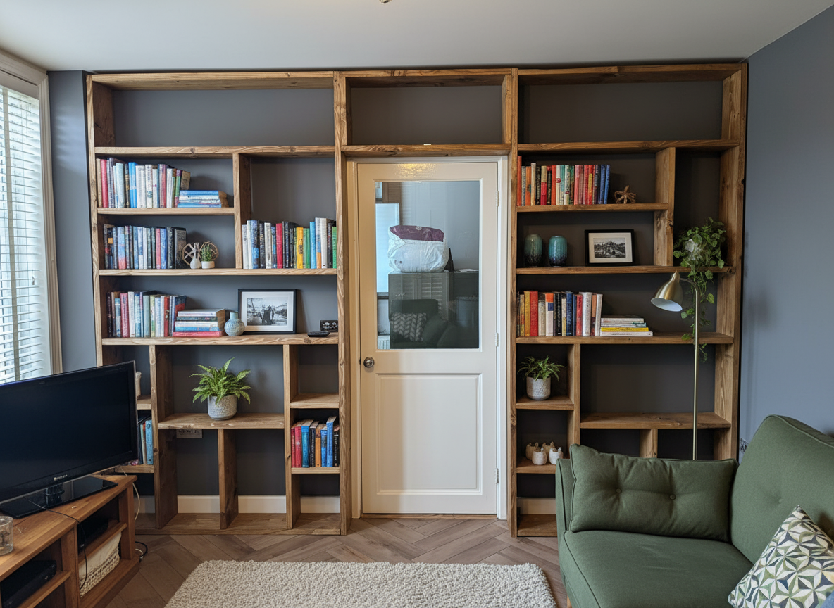 Reclaimed Wood Bookcase / Shelving Units - arounddoorbc