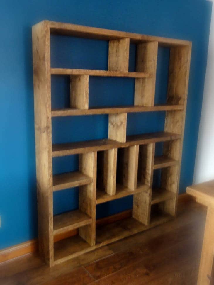 Reclaimed Wood Bookcase / Shelving Unit - scaffold furniture- og
