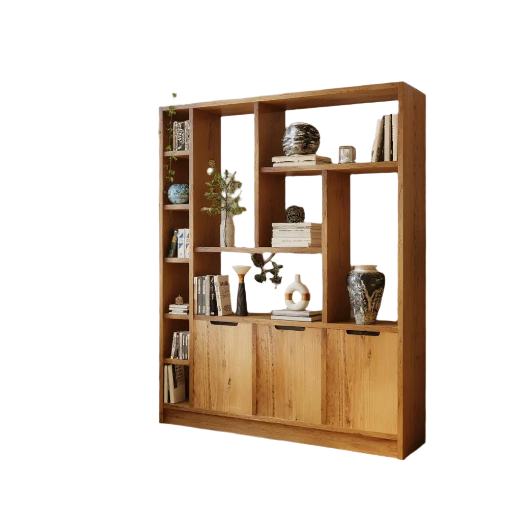 Reclaimed Wood Bookcase / Shelving Unit - scaffold furniture - 3doorcabinet