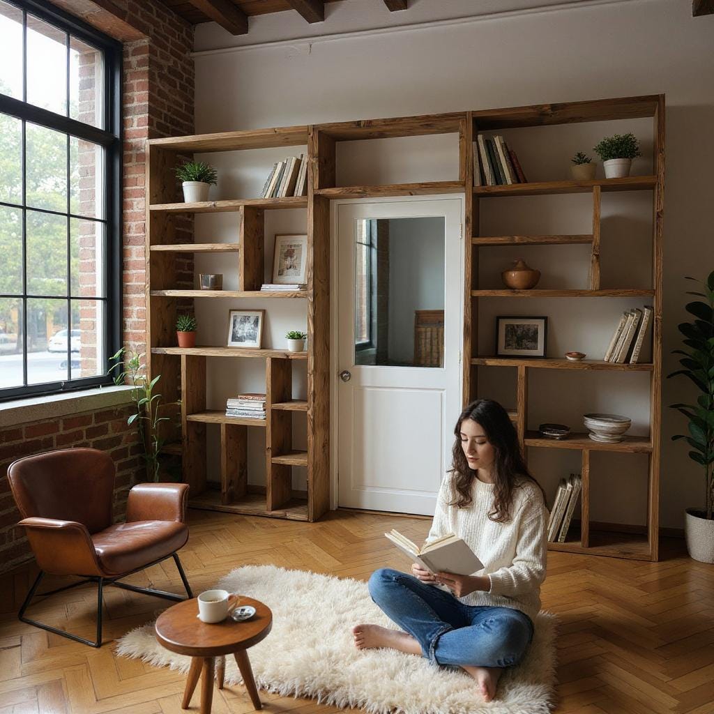 Reclaimed Wood Bookcase / Shelving Units - arounddoorbc