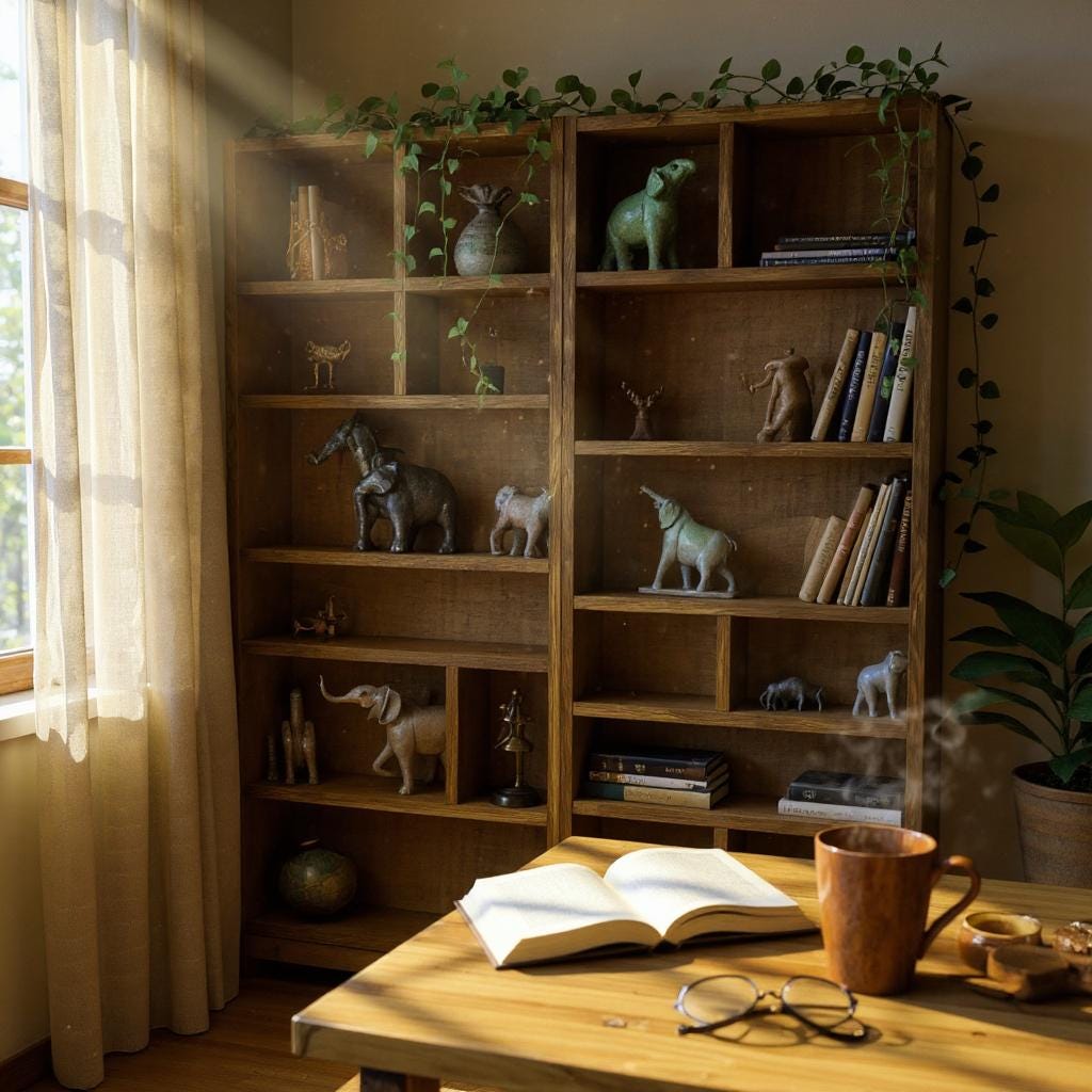 Reclaimed Wood Bookcase / Shelving Unit - scaffold furniture - narrowmixed