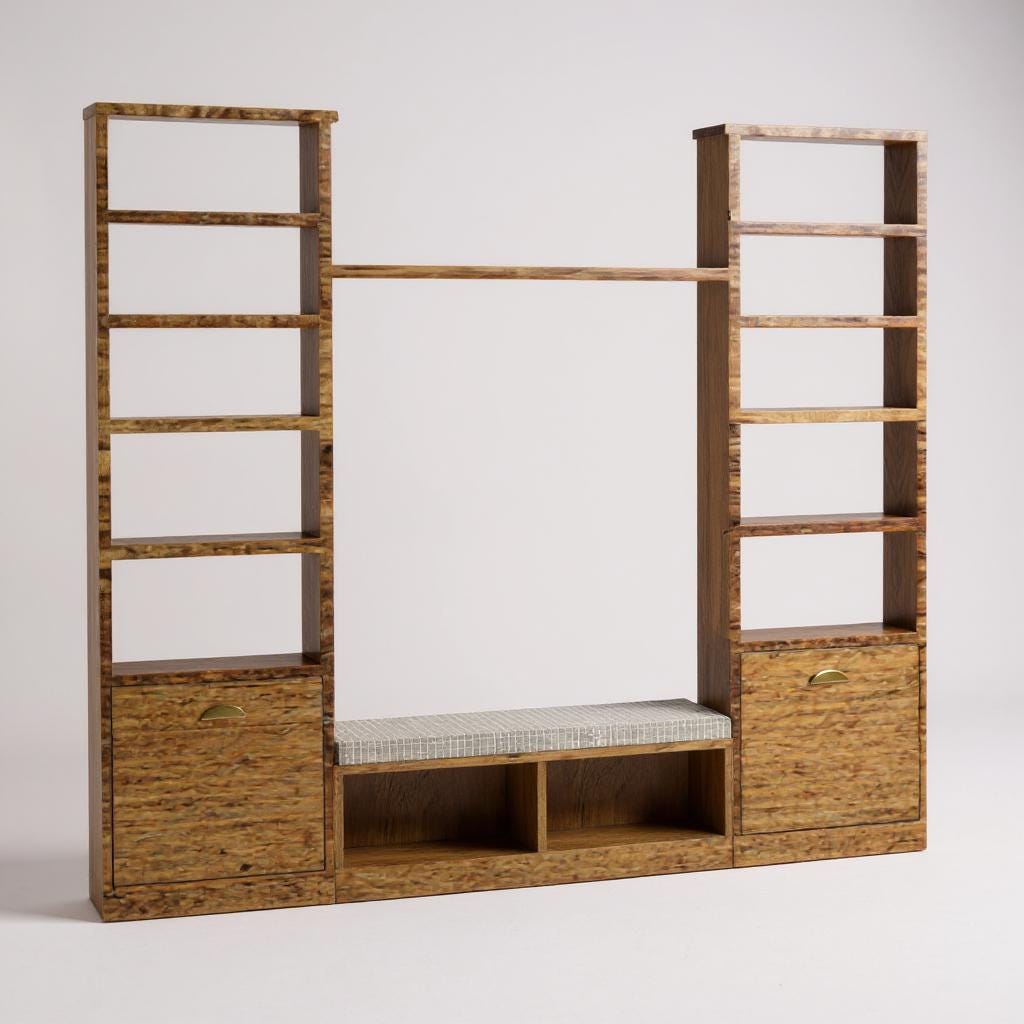 Reclaimed Wood Bookcase / Shelving Units reading nook - readingnook