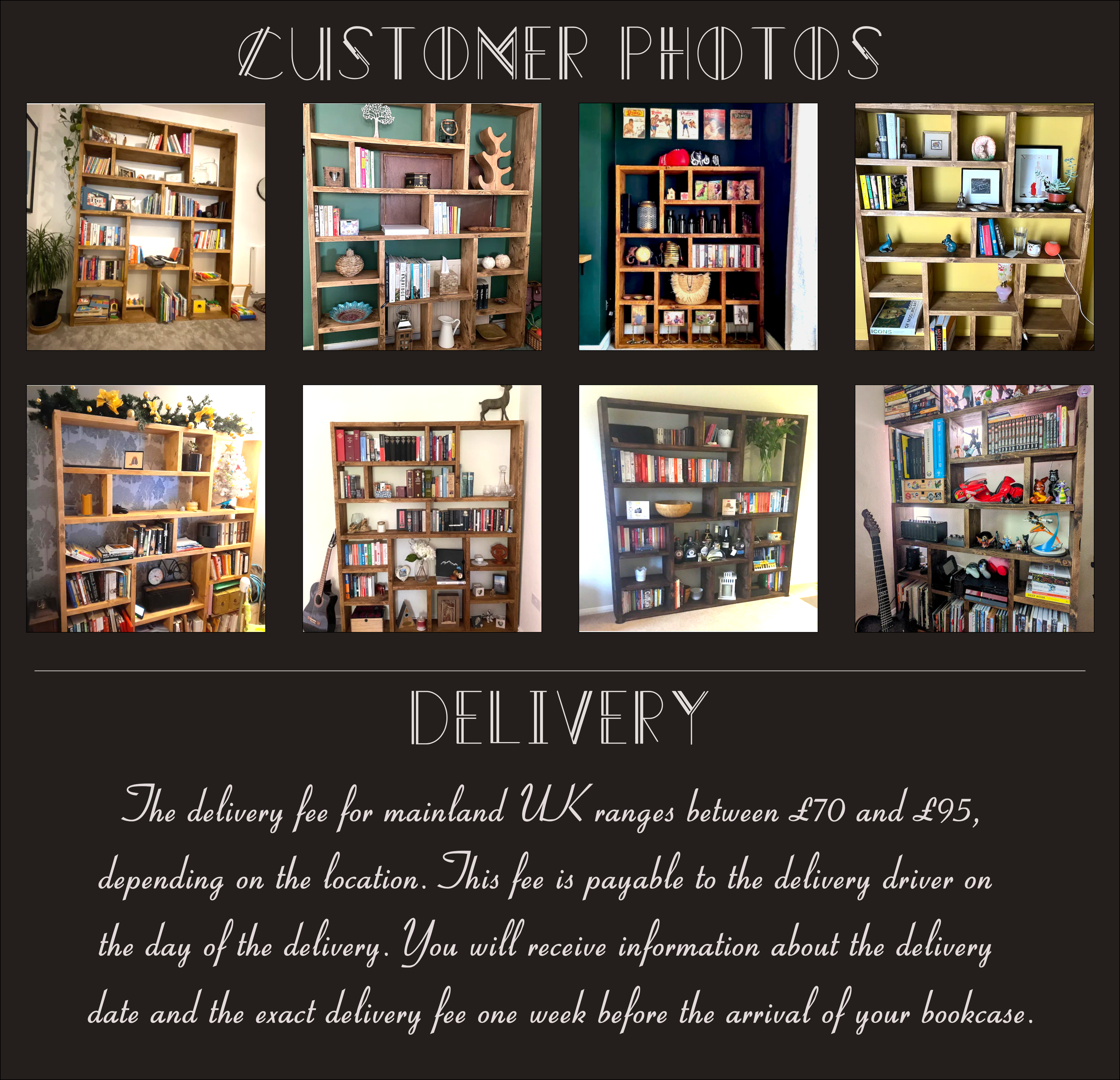 Reclaimed Wood Bookcase | Rustic Scaffold Shelving Unit | Custom Handmade Timber Bookshelf | Industrial Style Storage Solution - OG