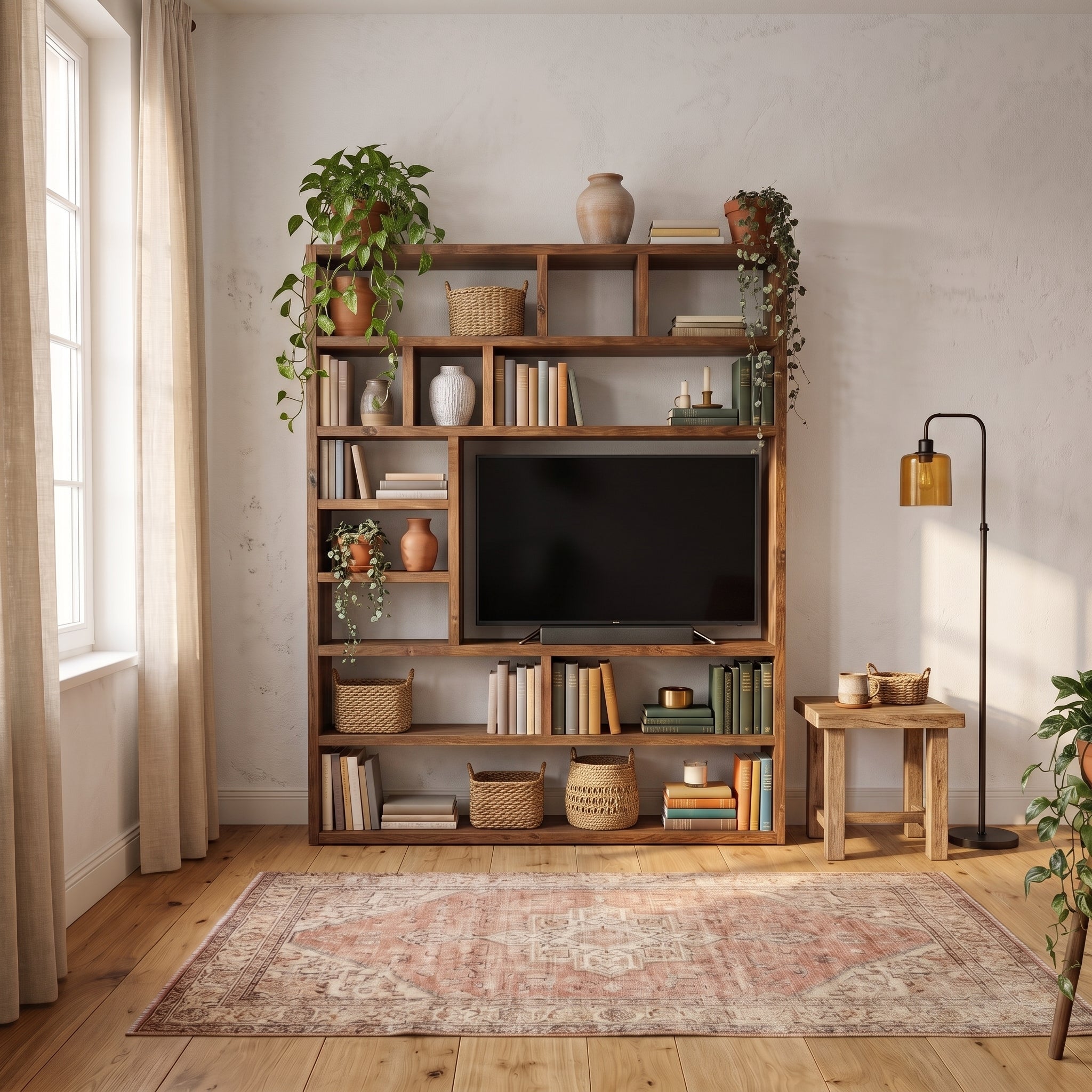 Reclaimed Wood Bookcase / Shelving Unit - bookshelf - tvoffcentrebc