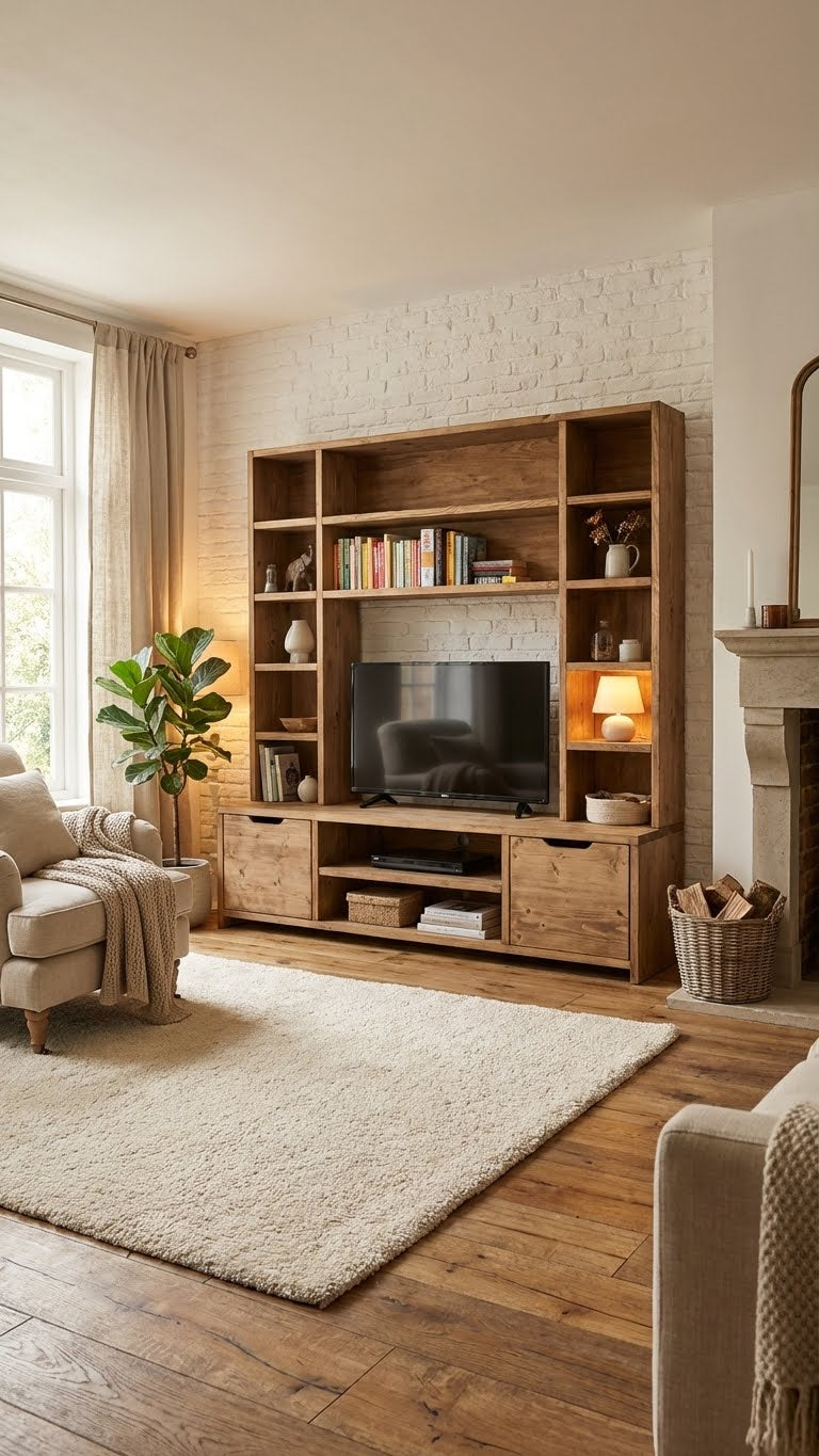 Reclaimed Wood Bookcase / Shelving Units and - entertainment center