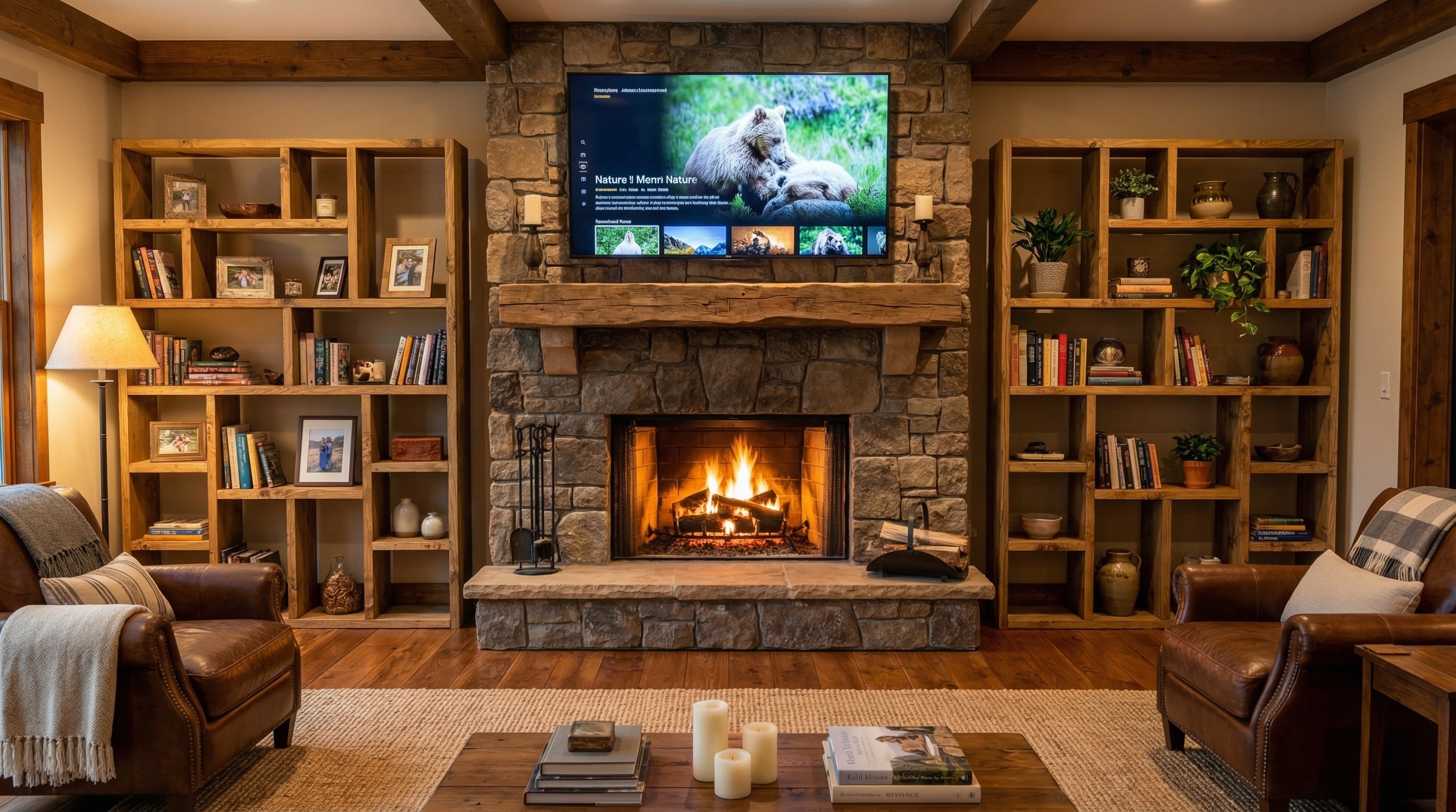 Reclaimed Wood Bookcase - Rustic Shelving Unit | Handmade Bookshelf | Storage Solution - OG