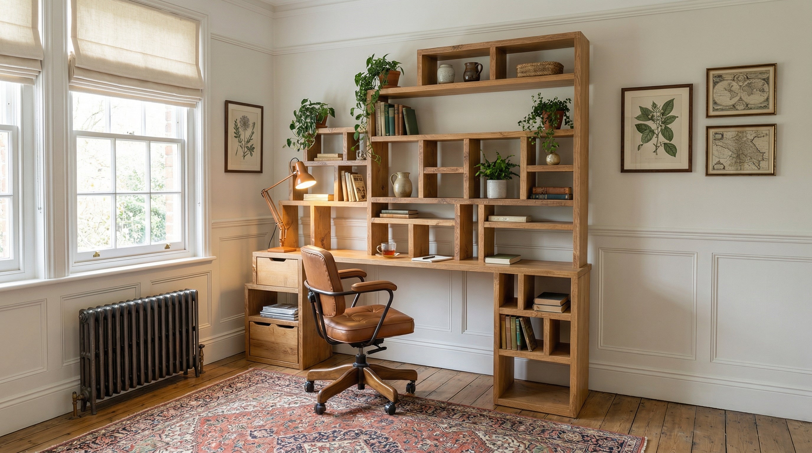 Reclaimed Wood Bookcase / Shelving Units -  slopedesk