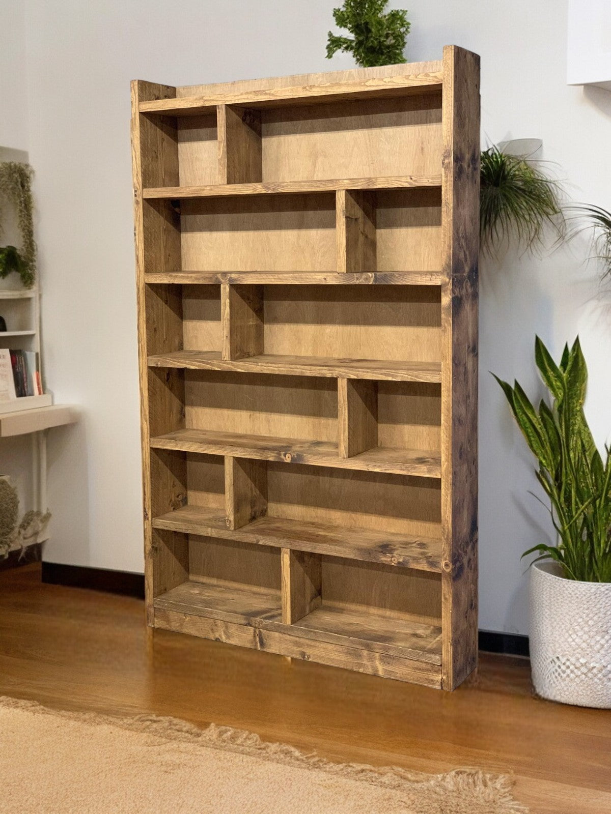 Narrow backing bookcase