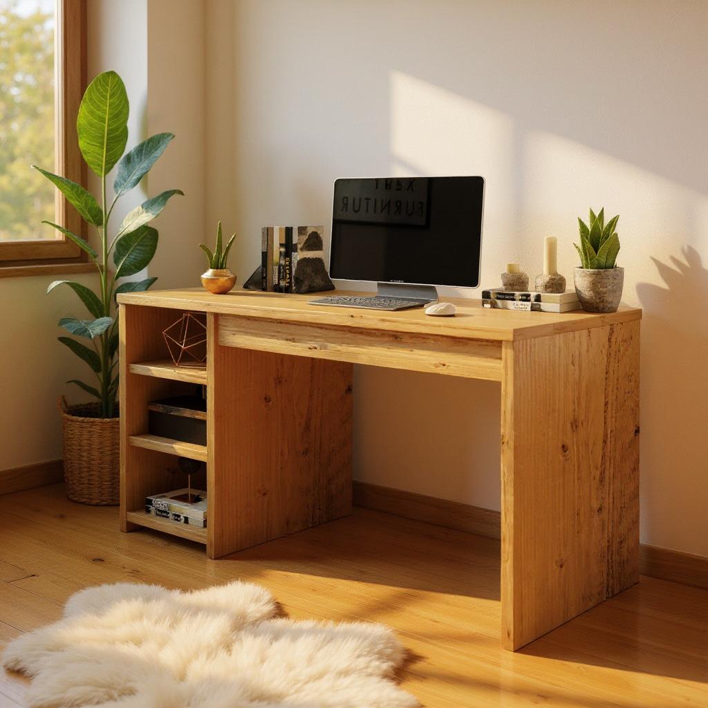 Reclaimed Wood Desk Unit - Rustic, Eco-Friendly Workspace Solution - desknod