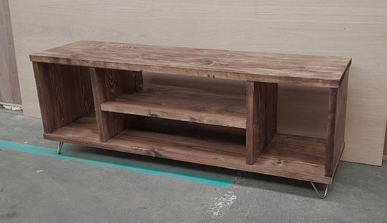 Eco-Friendly Reclaimed Wood TV/Media Console - Space-Saving Design | Handcrafted Entertainment Center