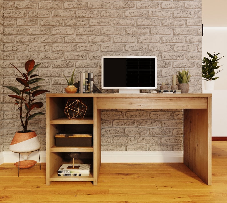 Reclaimed Wood Desk Unit - Rustic, Eco-Friendly Workspace Solution - desknod