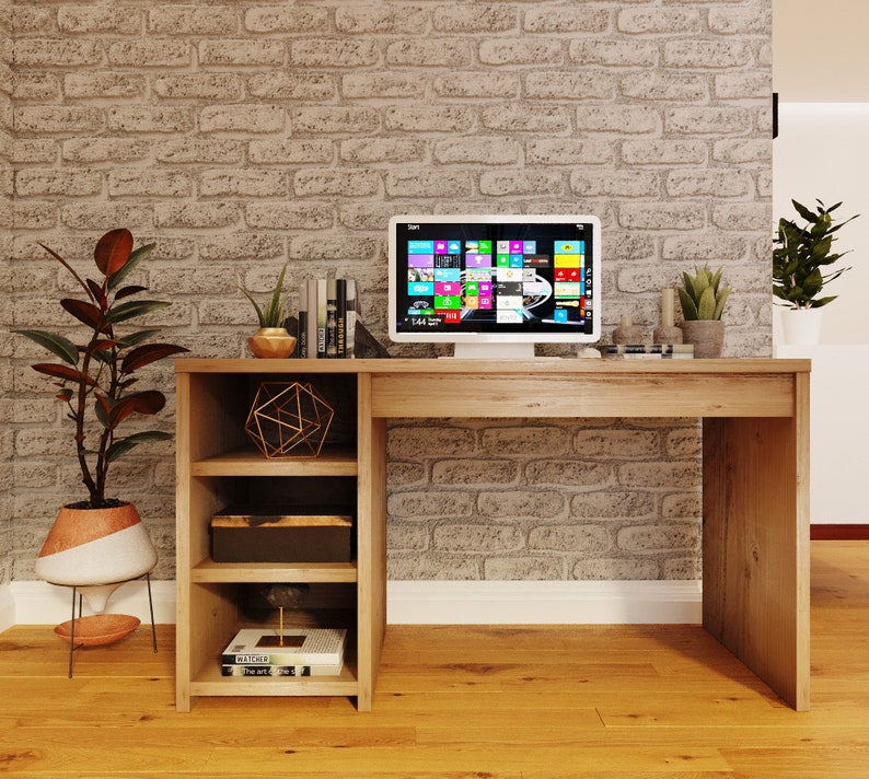 Reclaimed Wood Desk Unit - Rustic, Eco-Friendly Workspace Solution - desknod