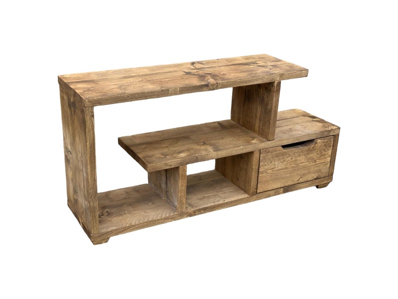 Sustainable Reclaimed Wood Media Console - Compact Multi-Use Entertainment Unit | Artisan-Crafted Eco Chic