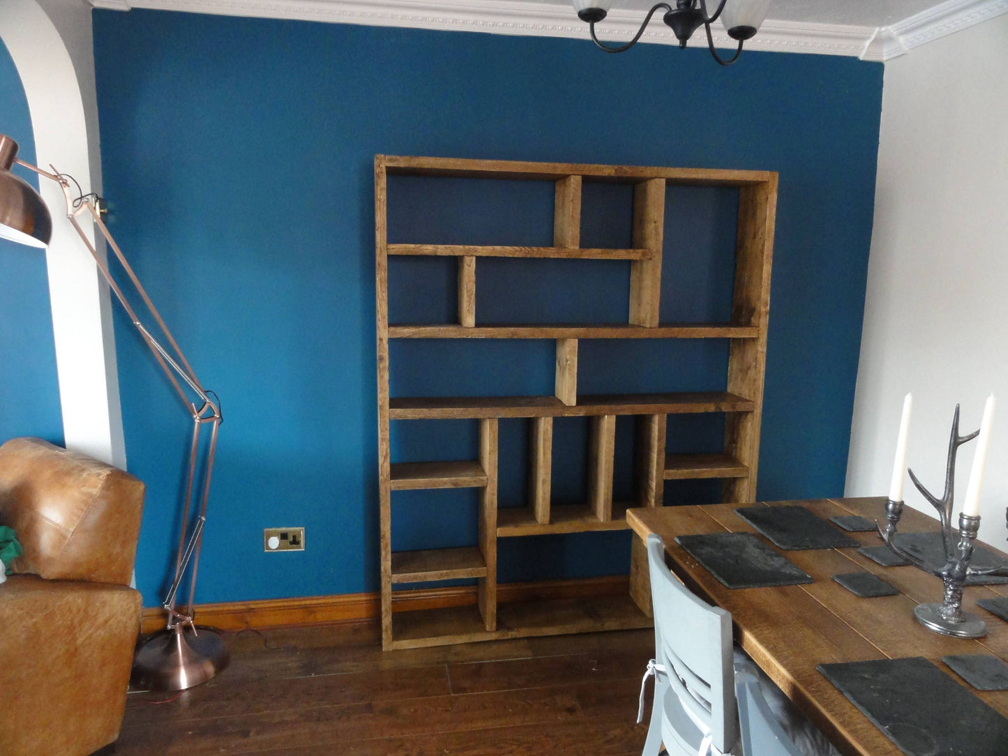 Reclaimed Wood Bookcase / Shelving Unit - scaffold furniture- og