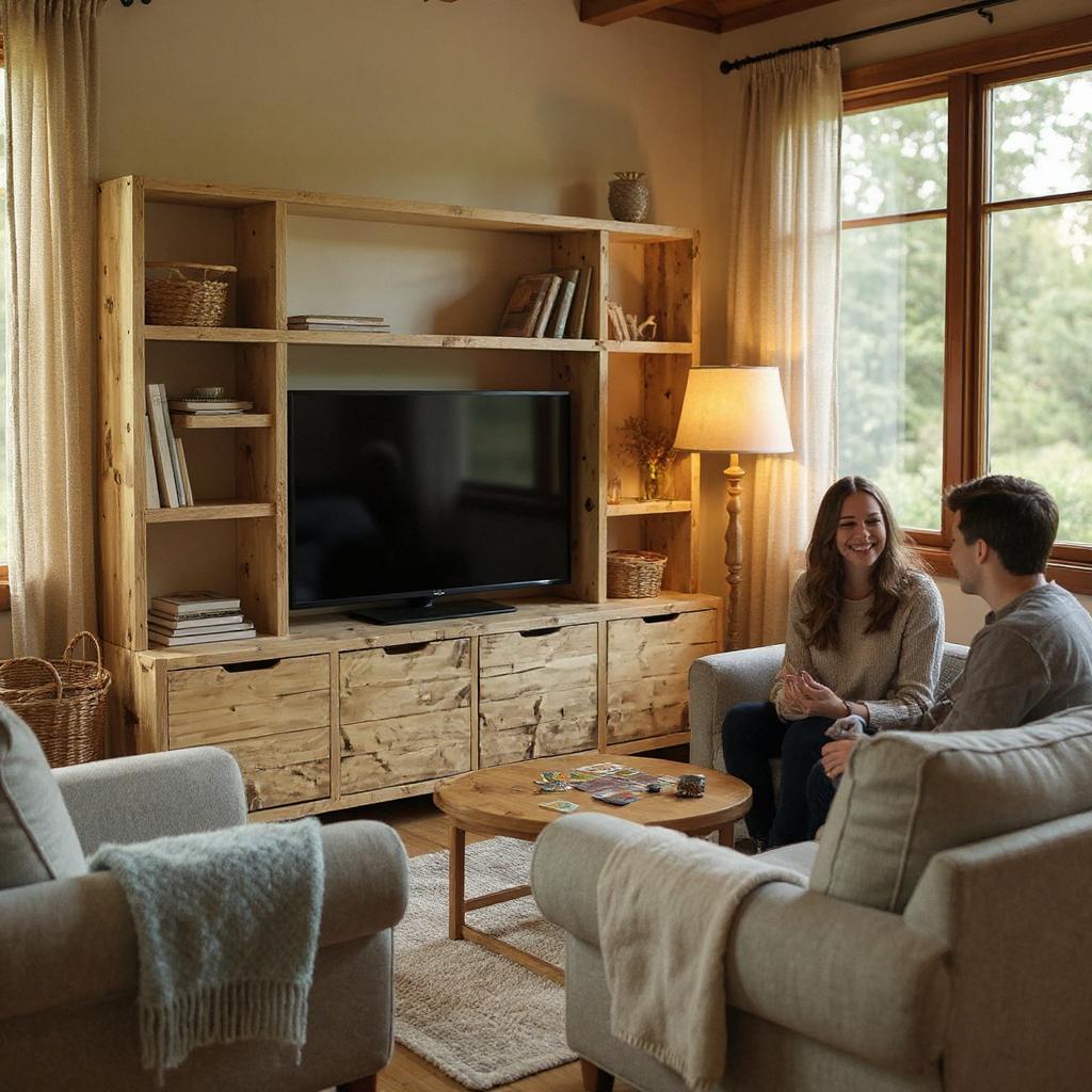 Reclaimed Wood Bookcase / Shelving Units and - entertainment center