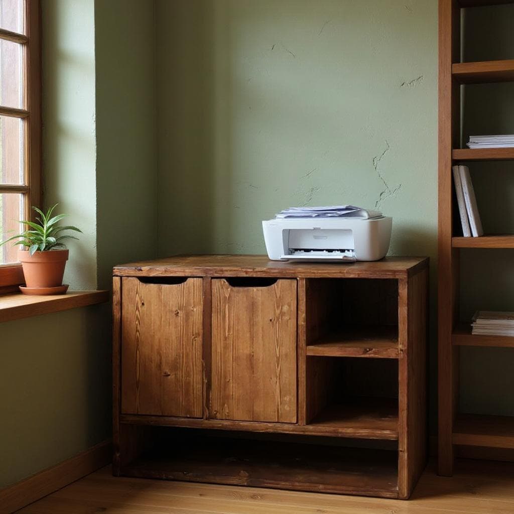 media side unit made from reclaimed wood - sidepiece