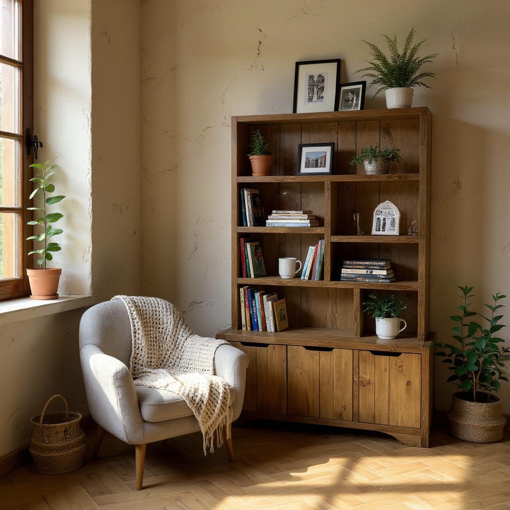 Reclaimed Wood Bookcase / Shelving Units room divider - lowsmalldoors