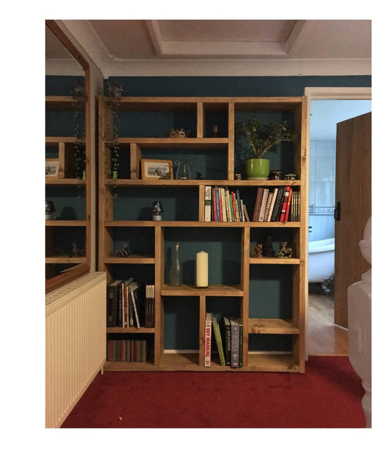 Reclaimed Wood Bookcase / Shelving Unit - scaffold furniture- og